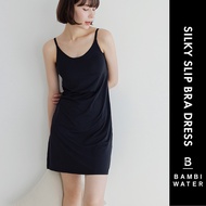 JAPAN PATENTED 24HRS Bra Padded Slip ｜ Dress Quick-dry Soft Strap Anti-Sagging Fit Sleep BAMBI WATER
