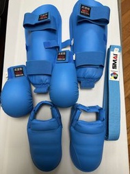 空手道 Kumite 全套護具 藍色 M size （正常成年男性/女性），Karate Protective Gear Set 買曬紅藍可以$380