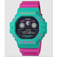 G Shock Tapak Kucing DW5900 Green Pink Autolight Power Saver g shock petak g shock Green jam g shock jam tangan lelaki