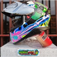 SPYDER RECON 2  NEO SERIES  DUAL VISOR HELMET WITH FREE TUBEMASK