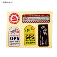 Vast GPS TRACKING Alarm Sticker Reflective WARNING Motorcycle Bike Anti-Theft Sticker EN