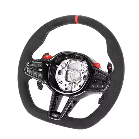 Full for Alcantara LCI Steering Wheel for BMW G01 X5 G20 G22 G30 M2 G87 M3 G80 M4 G82 G42 M5 F90 F80