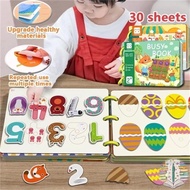 Montessori Baby Quiet Book Toys Early Education Hook Loop Sticker Game Sensory Parish Learning My Fi