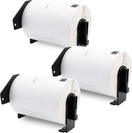 Aomya 3 Pack DK-1247 Compatible Die-Cut Wide Format Shipping Mailing Postage Address Labels Paper Ro