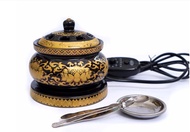 Lư điện xông trầm - Lò điện đốt trầm hương tinh dầu có hẹn giờ size to