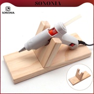 [SONONIA] Hot Glue Gun Holder Hot Melt Glue Gun Support Stand Wood Rack Bracket 20x8cm