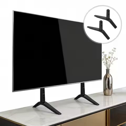 2Pcs TV Stand Legs Replacement Flat Screen TV Base Support Feet for 32-58 Inch Televisions Heavy Dut