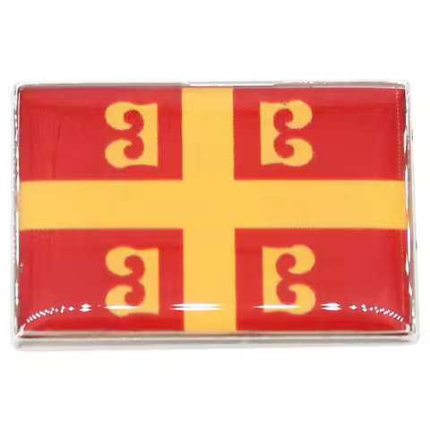 Byzantine Eastern Roman Empire European Historical Flag Metal Alloy Badge Lapel Pin for Clothes Bag 