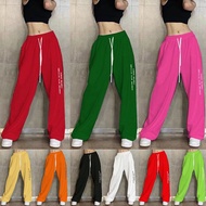 Women's Hip Hop Sports Pants High Waist Casual Leggings Hiphop Hip Hop Letter Wide Leg Pants Dance P