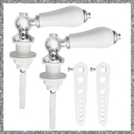 [feidan33.ph] Toilet Flush Handle in Ceramic, Universal Replacement for Cistern Tank, for Bathroom C