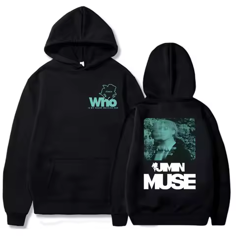 Jimin Muse is my favorite hoodie member Korean sweatshirt graphic winter men's casual hoodie streetw