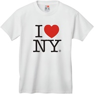 I Love NY T-Shirt (White, Adult Large)