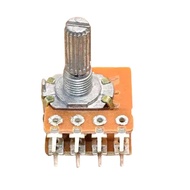 ♞,♘Imported Potentiometer Eight-pin Volume Power Amplifier Audio Potentiometer B50K B100K Side Axis 