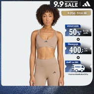 adidas เทรนนิง & Gym & Training สปอร์ตบราซัพพอร์ตระดับต่ำ Aeroimpact Luxe ผู้หญิง สีน้ำตาล KA3795