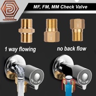 Brass check valve 1/2" (15mm) MF check valve Fm checl valve mm check valve 1 way valve one way valve
