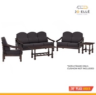 Jo ELLE – Jade Full Sofa Set (1 seater + 2 seater + 3 seater + Coffee Table + Side Table)