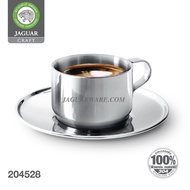 JAGUAR ชุดถ้วยกาแฟพร้อมจานรอง (1ชุด 2ใบ) ขนาด 8 ซม. ตราจากัวร์ มาตราฐาน ISO 9001 ผลิตในประเทศไทย