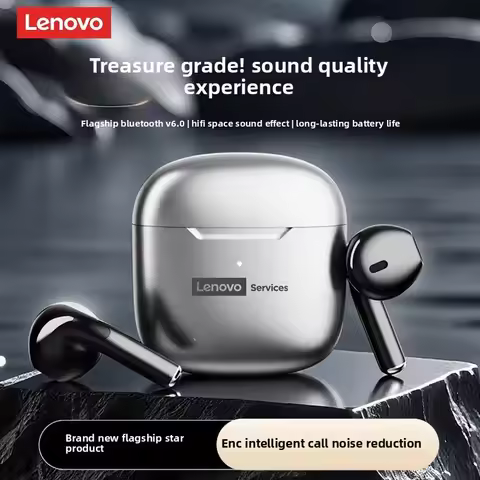 100% Original Lenovo LE201 Wireless Headphones TWS 6.0 Bluetooth Earphones HIFI Stereo Music Game Sp