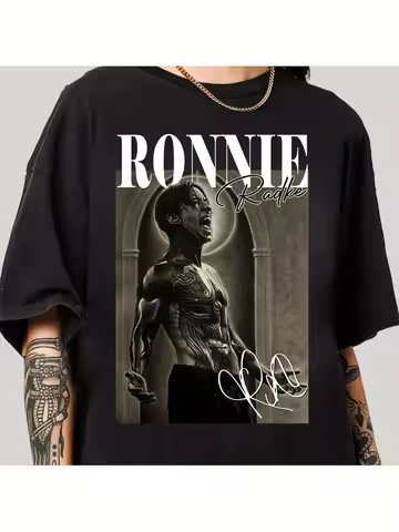 Ronnie Radke Falling in Reverse T-shirt Black with band logo and signature print iconic Ronnie desig