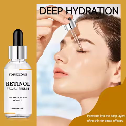 YOUNGCOME RETINOL FACIAL SERUM Vitamin CHyaluronic Acid Retinol Serum for Face Firms Tightens Serum