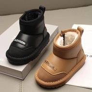 Kids Snow Boots 2024 Winter New Children Short Ankle Boots for Girls Non-slip Thick Plush Fur Rubber