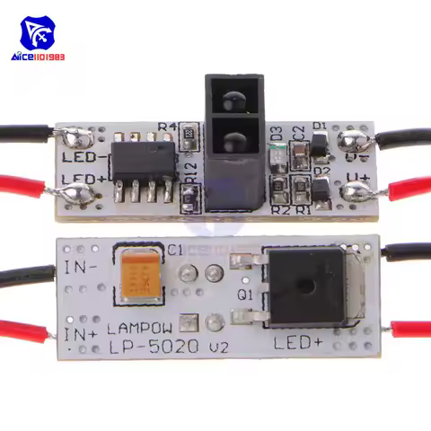 diymore LP-5020 12V 5A 48W Infrared Sensor Module Human Detection Sensor Switch Module for LED Light