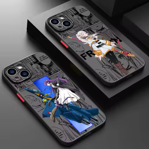 Frieren Beyond Journey End Frosted Translucent For Apple iPhone 15 14 13 12 11 XS XR X 8 7 SE Pro Ma