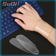 SUQI Wrist Guard, Sebs Silicone Sports Sprain Wrist Guard, Portable Gel Transparent SEBS Gel Gloves Male Female