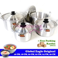 Aluminum Pan + Lid Global Eagle Outer Lid Water Pan/ - 16 CM 18 CM/ 20 CM/ 22 CM/ 24 CM/ 26 CM/