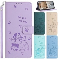Strap Leather Phone Case on for Samusng Galaxy A3 A5 2016 A6 A7 A8 J4 J6 Plus 2018 J3 J5 J7 2017 Cas