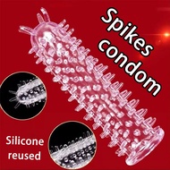 Silicone big berduri safe reuseable 5~10 times condom berduri getah ring 安全套 避孕套 保险套 kondom tahan la