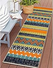 Rugshop Multi Marbella Boho Indoor/Outdoor Runner Rug, Machine Washable for Hallway, Entryway and Ki