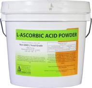 asc8p Pail of L-Ascorbic Acid Powder 99+% Food Grade USP36/BP2012 Naturally Fermented Pure White Cry
