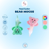 Baby Pro Bear Mucus Suction Baby Snot Sucker Cute Baby Snot Sucker Free Tweezers