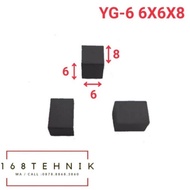 MATA WIDIA YG6 6X6X8 PCS / CEMENTED CARBIDE TIP BETEL WIDIA YG-6 6X6X8 / WIDIA 6X6X8 ECER / Mata Wid