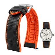 Cho Omega Tissot MIDO iwc Watchband 19 20mm 22mm silicon ni-lông dưới dây đeo đồng hồ nam không thấm