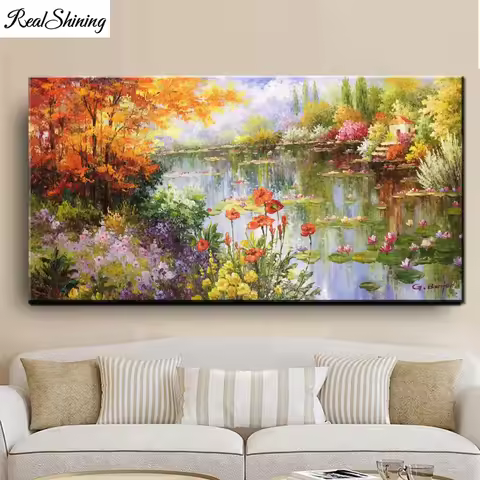 Claude Monet Pond Water Lily Diamond painting Large,mosaic Diamond picture Full Square/round 5d diam