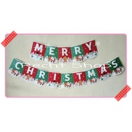 Christmas banner flag / merrry christmas garland flag banner flag bunting flag / banner flag happy c