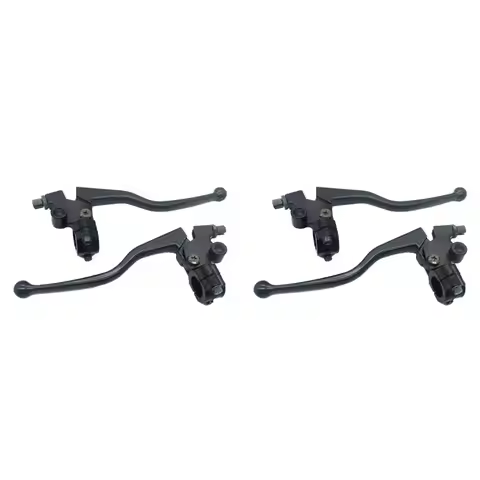 2X Black Brake & Clutch Lever Cable Front Brake Handlebar Clutch Lever For Honda CG125 125 150 Pit D