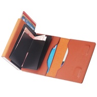 Card Case Wallet Self-Tracking Moving Bullet Aluminum Alloy rfid Degaussing Card Device Bag pu Anti-