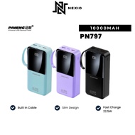 Pineng PN-797PD 22.5W Fast Charge Powerbank Built-in Cables 10000mAh PN797