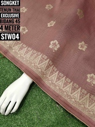 Kain Pasang Songket Tenun Thai Songket Tabur Songket Bunga Tabur Songket Tabur