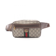 【二手】Gucci Ophidia GG 腰包，GG Supreme，574796 ，ブラウン/米色/多色，PVC塗層帆布，皮革