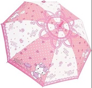 (免運費)Japan Sanrio - Hello Kitty 日版 雨傘 長遮 彎手柄 長傘 戶外 便攜 KT 凱蒂貓 吉蒂貓 (玫瑰)