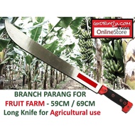 BRAZIL TYPE BRANCH PARANG FOR FRUIT FARM & AGRICULTURAL USE PARANG KEBUN BUAH-BUAHAN CAMPING KNIFE -