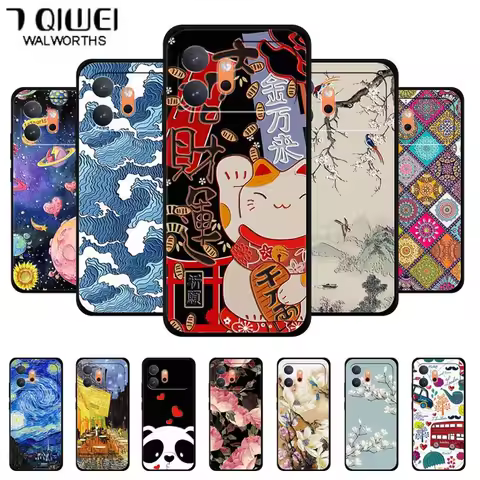 For Honor 600 Case Global 3D Flower Relief Emboss Soft Silicone Back Cover for Honor 600 5G Cases Ho