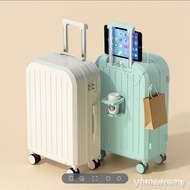 【In stock】20“-26” inch INS luggage, new travel bag, trolley bag, code box, with water cup holder, re