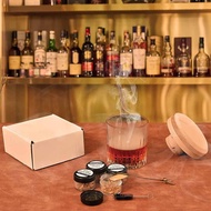 Cocktail Smoker Kit -Whiskey/Bourbon Smoker Infuser Kit with Flavors Wood Chip