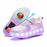 2023 New Arrival Four-Wheel Transformative Shoes Heelys Four-Wheel Walking Men and Women Kids Studen