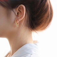 18K Ball Earrings for Women Subang Titanium Anti Karat A Ori Anting Telinga Tahan Karat Perempuan